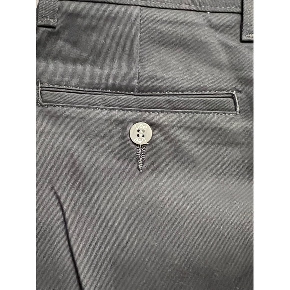 NEW Lee Mens 46/30 Plain Front Chino Pants Black Cotton Office Wear Business - Picture 11 of 11